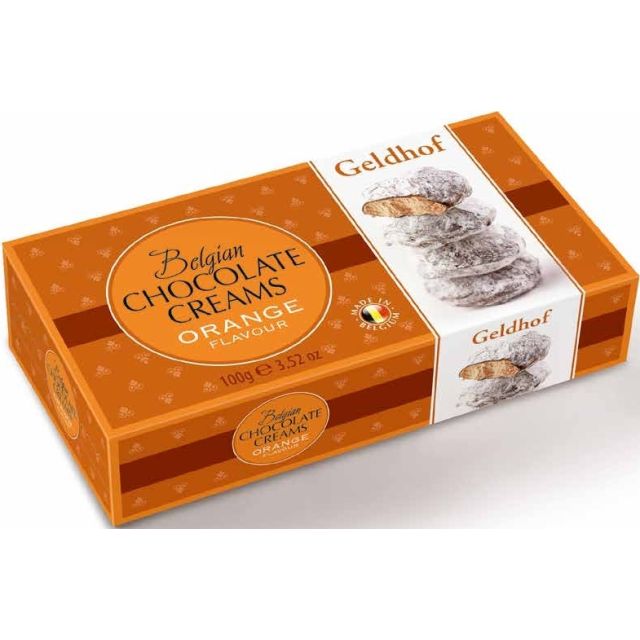 Belgian Chocolate Creams Orange Flavour 100g